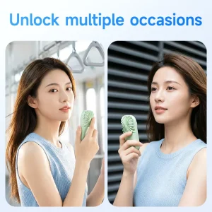 High Speed Wearable Portable Handheld Mini Fan USB Rechargeable 5 Speeds Battery Powered Summer Outdoor