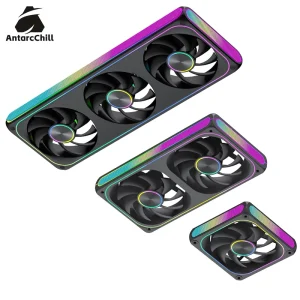 High Static Pressure 360mm Integrated Fan 12V PWM ARGB Linkable Cooling Fan for AIO Liquid Cooler Radiator