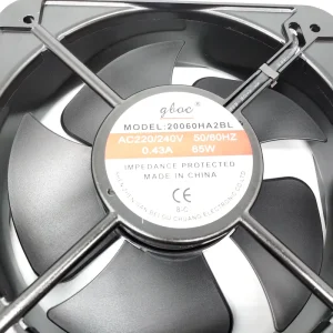 High Static Pressure AC Axial Fan Source Factory Fan for Air Purifier & Dust Removal Equipment Heat Dissipation