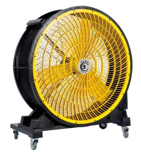 High Strength PP Material Mobile Large Fan 25 30m Reach Flexible Universal Wheel Industrial Fan for Workshop Stadium