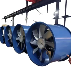 High Temperature AC Industrial Axial Exhaust Fan Stainless Steel 16 Inch Wall Mount Ventilation Blower