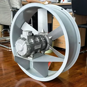 High Temperature Axial Flow Fan Heavy Duty for Heat Treatment Foundry Casting Workshop 380V 660V CE ISO Certified