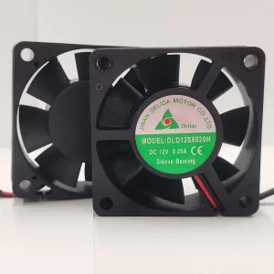 High Temperature Resistance 60X60X20mm Brushless DC Axial Fan Motor 12V Electric OEM ODM Cooling Fan DeChuang DC6020 CE ROHS