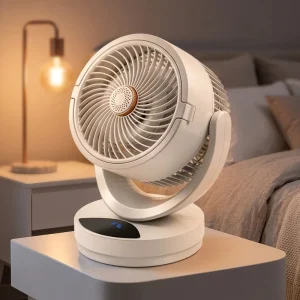 High Velocity Mechanical Air Circulator Fan Compact Table Cooling Fan with USB Charging and Low Noise for Summer Use