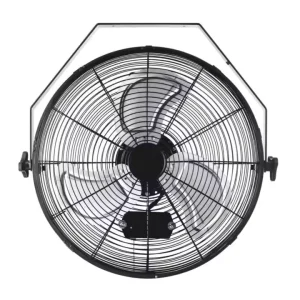 High Velocity Metal Wall Fan 18 Inch Retro Industrial Commercial Wall mounted Fans with Tilt Adjustable Pivoting