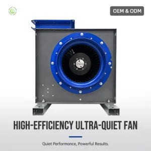 High Volume AC Blower Fan Square Design Duct Ventilation Exhaust Fan with Metal Blades OEM ODM Supported