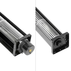 High Volume Silent HY 40DC Cross Flow Fan DC Motor Tangential Air Curtain Industrial Use DC12V 24V Aluminum Alloy