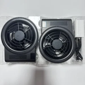 High airflow Tower style Multi speed Rechargeable Air conditioned Workwear Fan