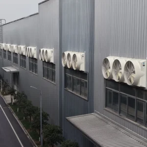 High flow Electric Industrial Exhaust Fans FRP Blades Wall Mounted for Factory Workshop Ventilation Cooling (OEM ODM Available)
