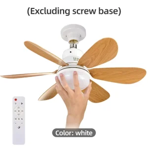 Home E26 E27 LED Ceiling Fan Light Wireless Remote Control Stepless Dimming Night Lights Smart Agi32 Layout Universal Voltage