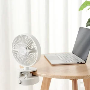 Home Office Desktop Standing Clipable Air Cooling Fan Rechargeable Long Battery Life 4000mAh Portable Oscillating Fan