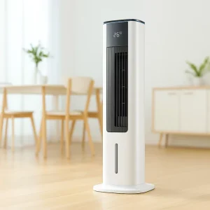 Home Office Hotel Popular 34 Inch Plastic Electric Tower Fan with Remote Control 3 Speed Energy Efficient Class a
