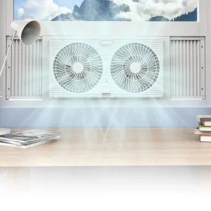 Home Remote Control 3-Speed 9-Inch Dual Reverse Window DC Exhaust Fan