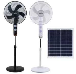 Home Usage Solar AC DC Electric Fan with Solar Panels Eco friendly Home Fan