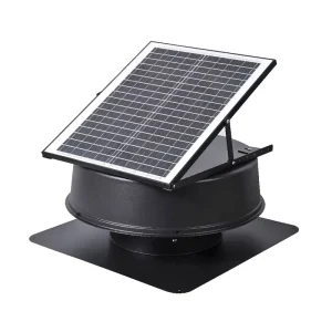 Home Use 15V Solar Roof DC Brushless Copper Motor Axial Flow Exhaust Fan Stainless Steel Aluminum Alloy Construction Charger
