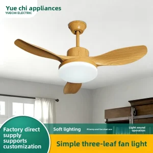 Home Use Inverter Ceiling Fan with Light for Living Room Dining Room Bedroom High Windpower Lighting Fixture