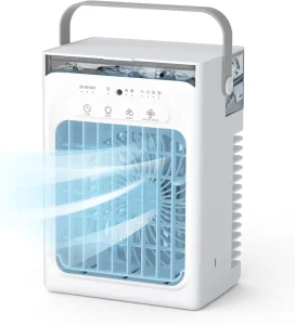 Home Use Portable AC Desktop Air Conditioner 7 Colors LED Lights Mini Air Conditioner Cooling Mist Spray Cooler Fan