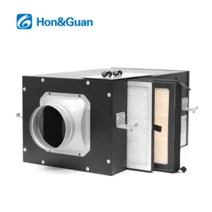 Hon&Guan 4 Inch Silent Metal Box Fan with HEPA Filter Ventilation Fan for Villa Hotel Hospital Cabinet Fan Filter Unit Exhaust