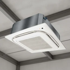 Horizontal Concealed Fan Coil Unit High Efficiency Ceiling Cassette Air Conditioner for Hotel Office Climate Control