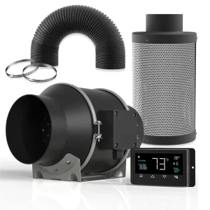 Horticulture Growing System Grow Tent Kits 6 Inch High Efficiency Industrial Ventilation Exhaust Fan with Plastic Blades OEM