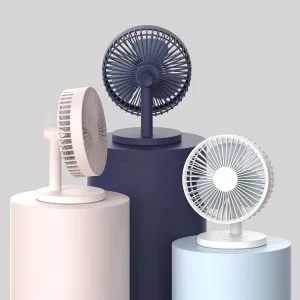 Hot 4000mAh USB Rechargeable Desktop Fan 90 180 Auto Oscillation Touch Control 3 Speed Quiet for Home Office Travel Sanhuo