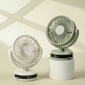 Hot Rotatable Mini Baby Carriage Clip Portable Desktop Rechargeable Personal Desk Fan Baby Clip 4steps Silent Fan
