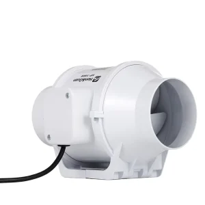 Hot Sell 4” Small IP44 Rated AC 220 240V Exhaust Fan with 129Pa Air Pressure for Bathroom Ventilation