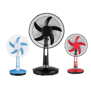 Hot Selling 16inch AC DC Solar Rechargeable Table Fan Desk Fan with Lithium Battery or Lead Acid Battery LED Light USB Charger