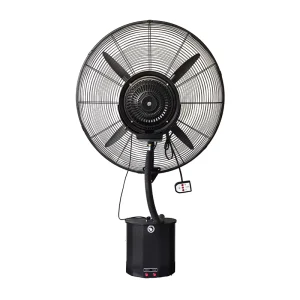 Hot Selling 26 30inch Industrial Water Mist Fan Wall Mounted Fans with Strong Wind Stand Fan with Spray for Industrial Use