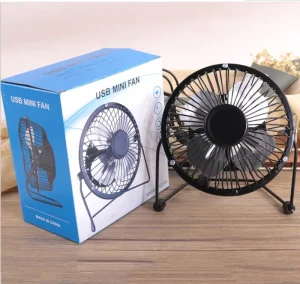 Hot Selling 6 Inch Metal Frame Desk Desktop Mini USB Fan Portable 4″ 6″ USB Table Desk Personal Metal Mini USB Fan