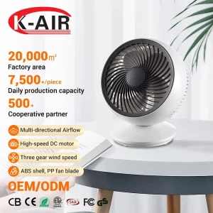 Hot Selling Hom Office 3 Wind Speeds USB Charging Table Fan Automatic Shaking Head Electric Desk Fan