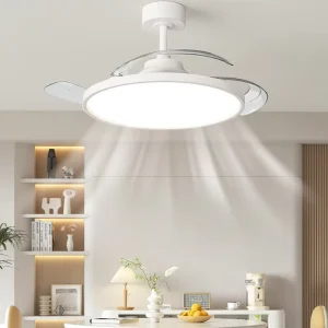 Hot Selling Indoor Ceiling Fan Lamps Smart 42 Inch Decorative Modern Ultra Thin Led Ceiling Fan Light