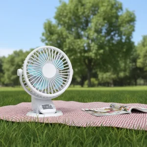 Hot Selling Mini Desktop Intelligent Fan Rechargeable Handheld Fan Can Be Used for Outdoor Camping