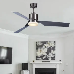 Hot Selling Modern Fandelier 3 Abs Blade Living Room Ceiling Fan Remote Control Decorative Ceiling Fan With Light