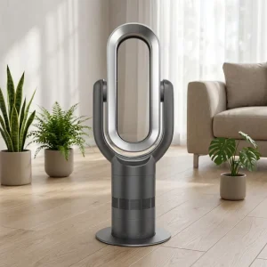 Hot Selling Portable Electric Mini Cooler Warmer Bladeless Fan Heater for Home RV Easy Digital Table Fans Made Plastic