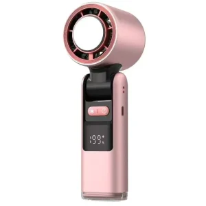 Hot Selling Wearable Pocket Fan with Flashlight Light High Speed Handheld Fan with Cold Compress Fan Direct Factory OEM