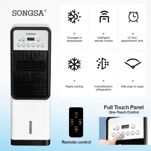 Hot and cool tower pedestal fans bladeless tower fan with remote control cooling tower fan with air Conditioner Fan