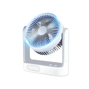 Hot selling PUREVIEW 6 inch USB charged Multi function air Circulator Fan Solar powered Fan light Combo ABS Plastic 10W