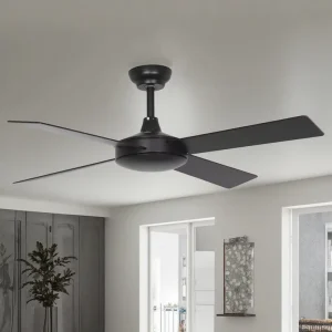 Hot selling Simple Style 48 Inch Ceiling Fan Commercial Restaurant Living Room Decoration Wooden Blades Ceiling Fan No Light