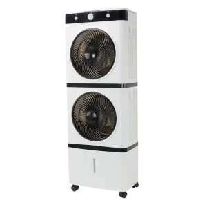 Household Dual Fan Movable Vertical Fan Cold Air Fan Humidification Intelligent Remote Control Fan Double Motor Cooler