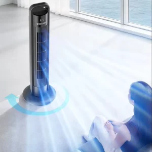 Household Electric Air Conditioner with Remote Control Bladeless Fan 4 Speeds Adjustment 6M Long distance air Supply Tower Fan