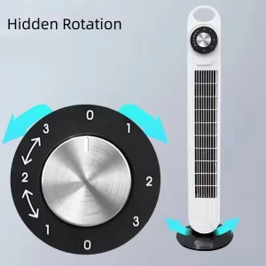 Household Leafless Tower Fan Handle Vertical Floor Fan Remote Control Pedestal Fan