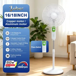 Household Left and Right Shaking Electric Fans Vertical Floor Stand Fan