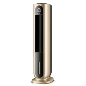 Household Low Noise Electric Pedestal Fan Mechanical Control PTC Infrared Heater Dual Use Cooling Heating Portable Freestanding
