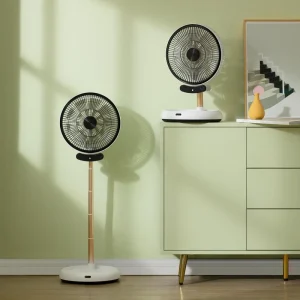 Household Remote Air Circulate Retractable Folding Fan for Home