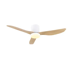 Household Smart Remote Control 42 Inch ABS Plastic Blades Ceiling Fan with LED Light
