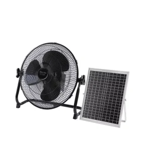 Household Solar Fan Rechargeable Solar Fan 14 Inch Stand Tower Pedestal Fans