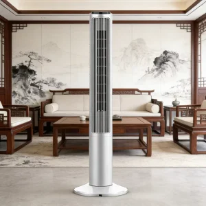 Household Swinging Electric Smart Portable Bladeless Tower Fan Remote Energy Efficient Oscillating Outdoor RV Quiet