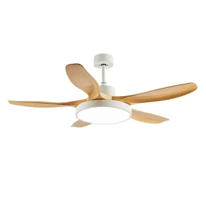 Household Traditional Design Remote Control LED Metal Ceiling Fan Light 5 36 52 Inch Energy Saving 10 Year Warranty
