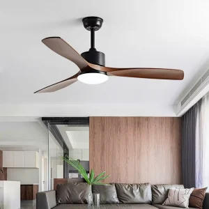 Huang Jiang American Style 52 Inch DC Motor Ceiling Fan Home Decor Ceiling Fan with Led Lightsan Light